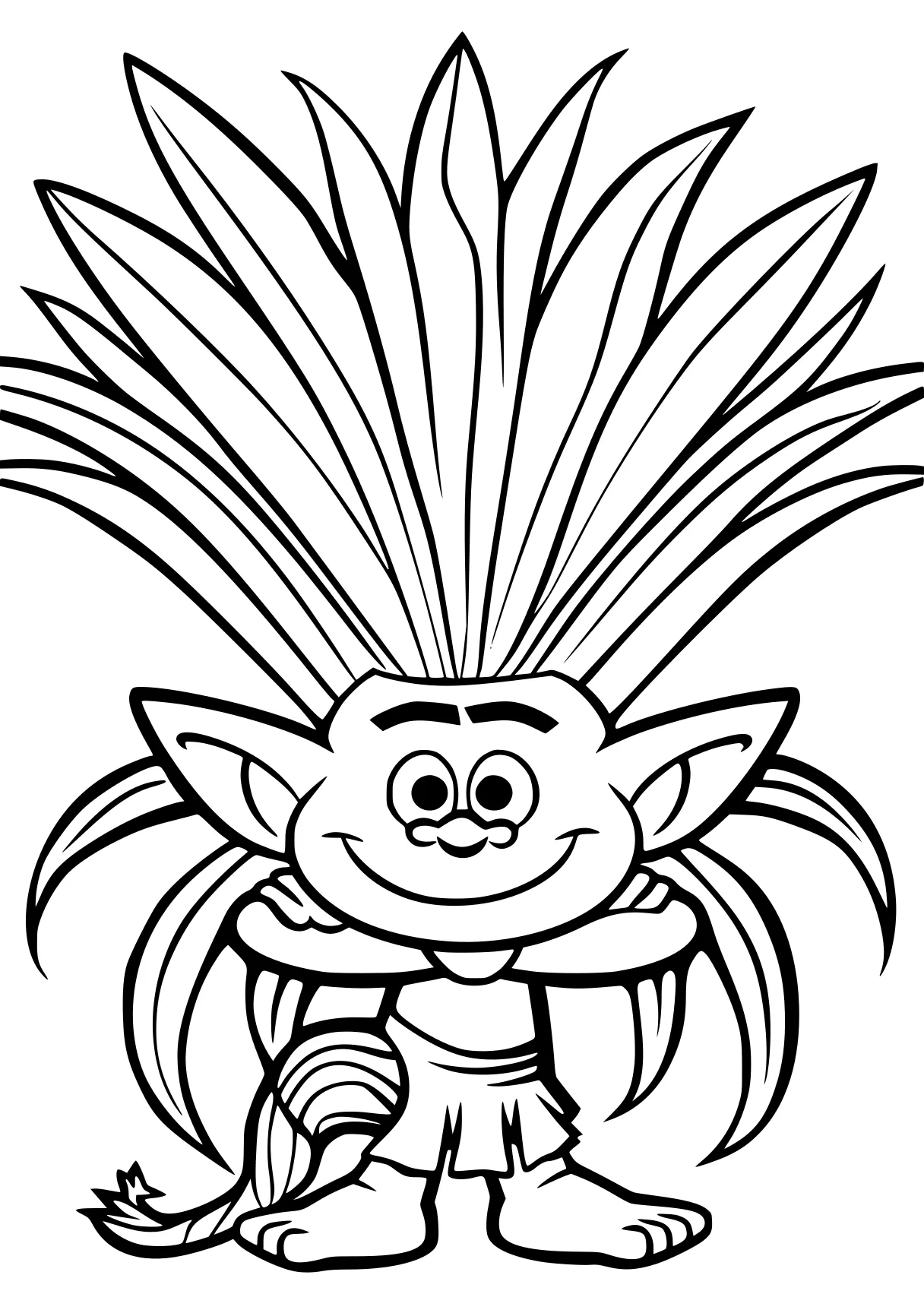 trolls coloring pages goku, gnome, hedgehog, piglet, pig, free page downloads