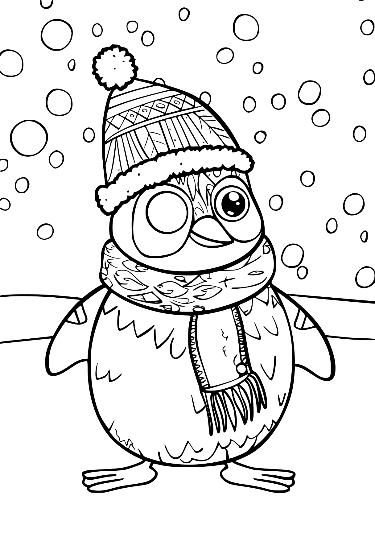 christmas coloring pages snowman, pororo, winter, beanie, olaf, free page downloads