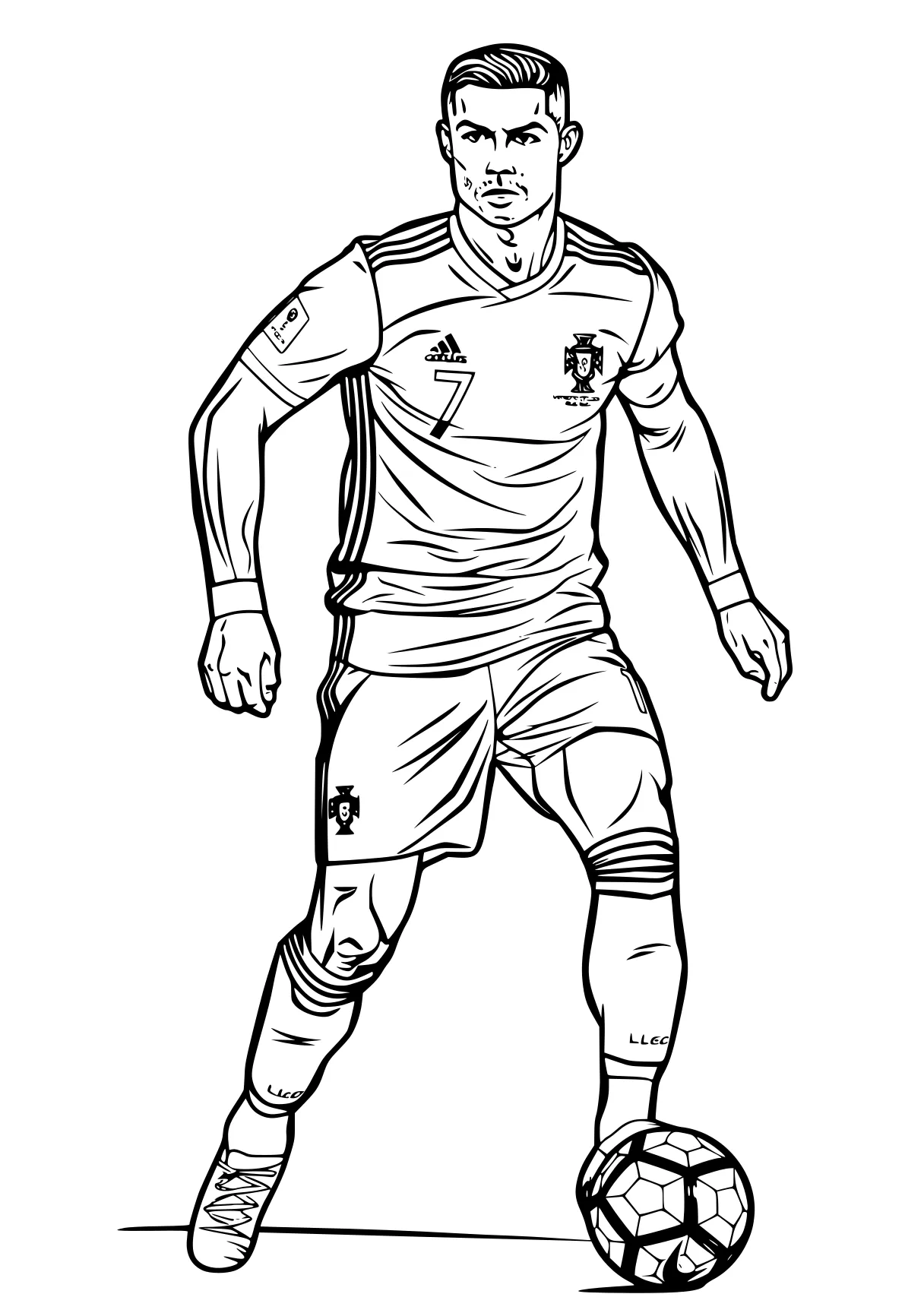 ronaldo coloring pages ronaldo, cristiano, xavi, messi, james, free page downloads