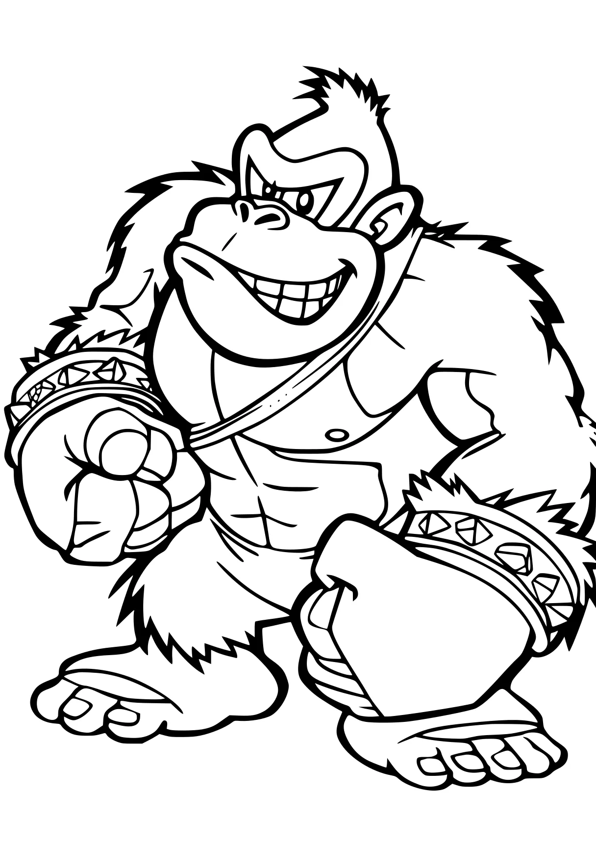 donkey kong coloring pages kong, bowser, gorilla, knuckles, monkey, free page downloads