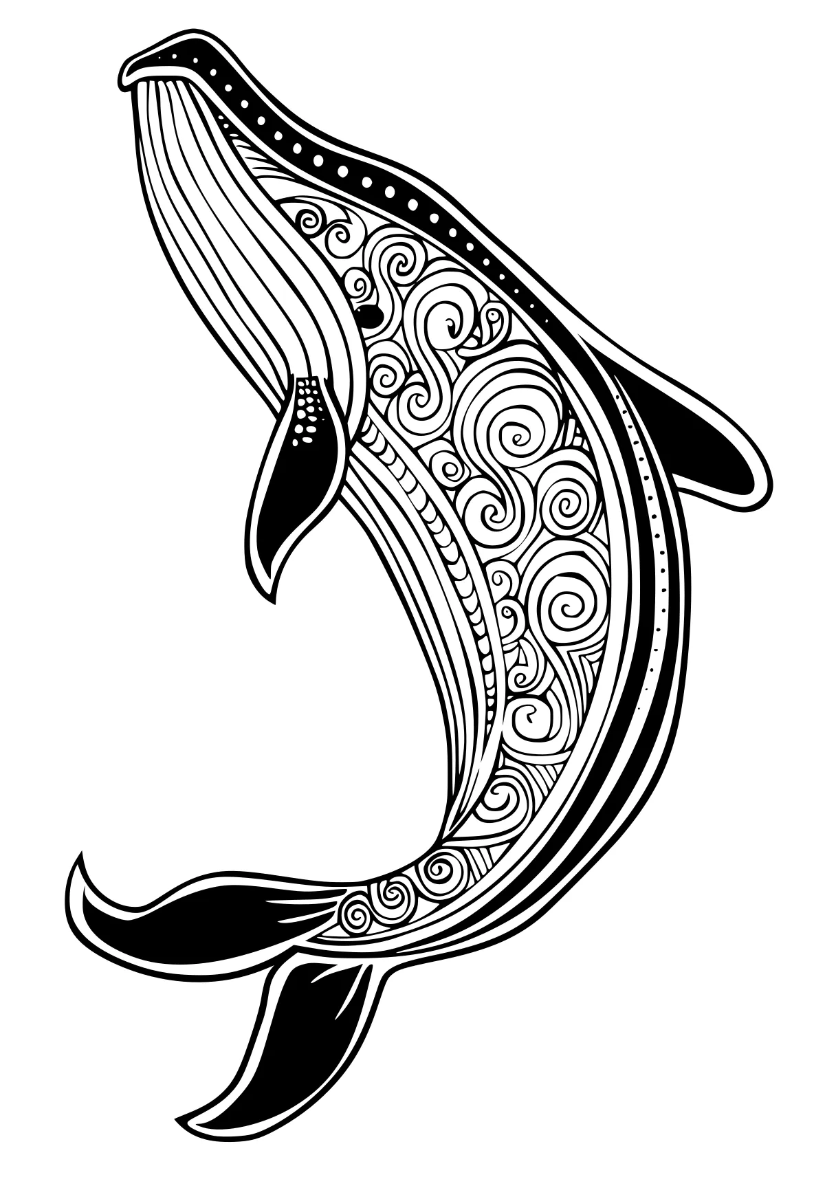 bluey coloring sheet orca, narwhal, whale, dolphin, fish, free page downloads