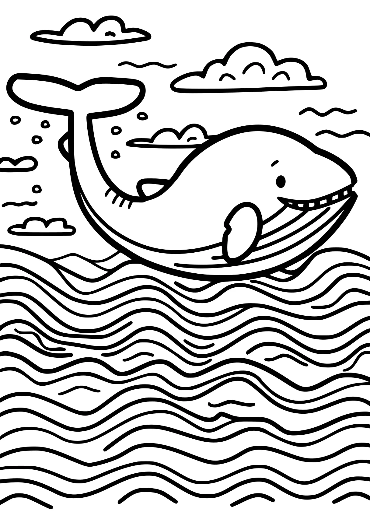 bluey coloring sheet whale, whales, narwhal, dolphin, free page downloads