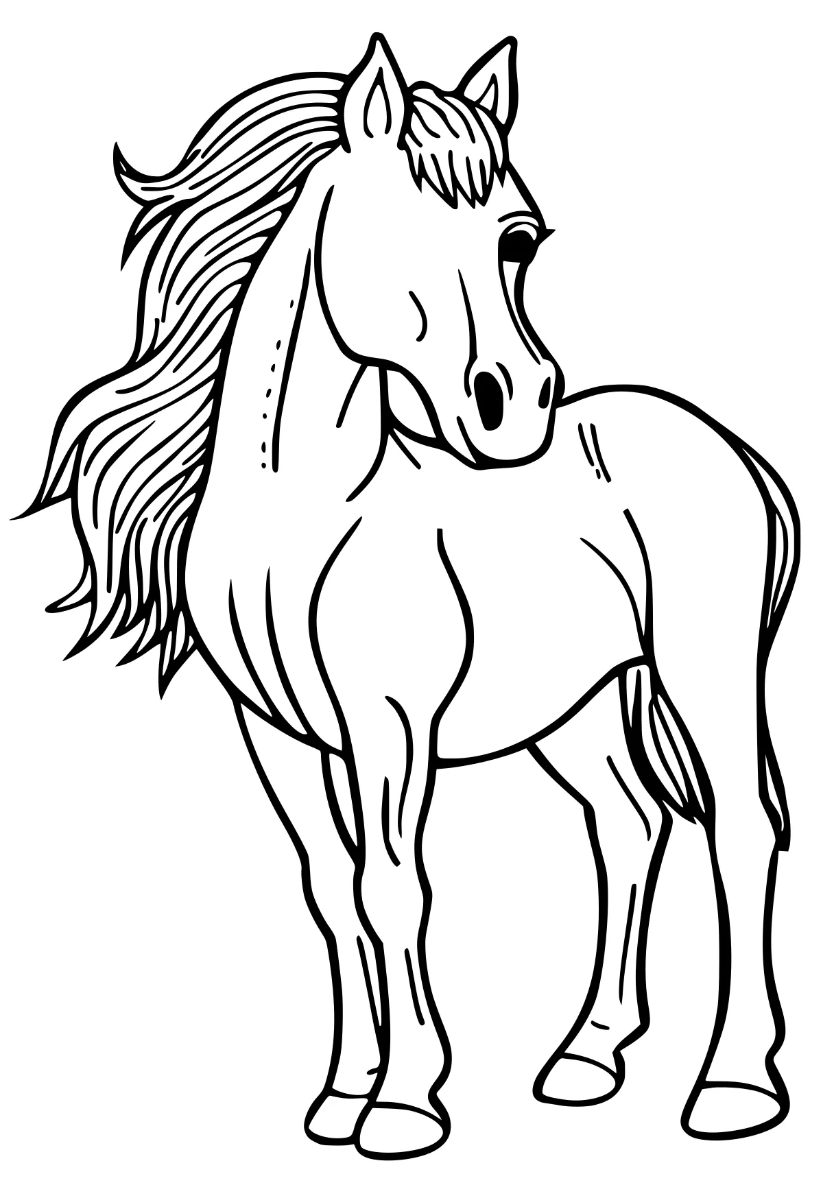 horse coloring pages horse, unicorn, pony, pegasus, alicorn, free page downloads