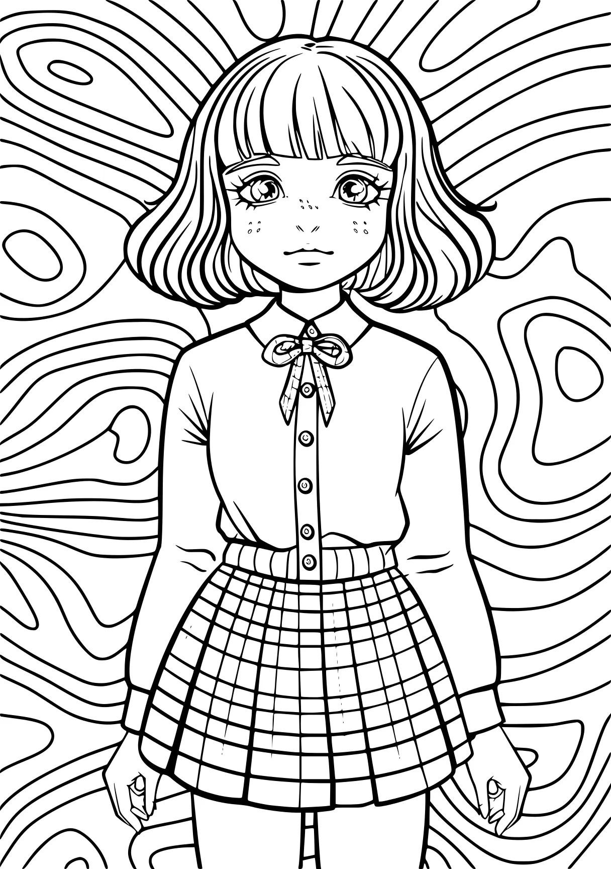 preppy coloring pages, lines, digital, zentangle, free page downloads