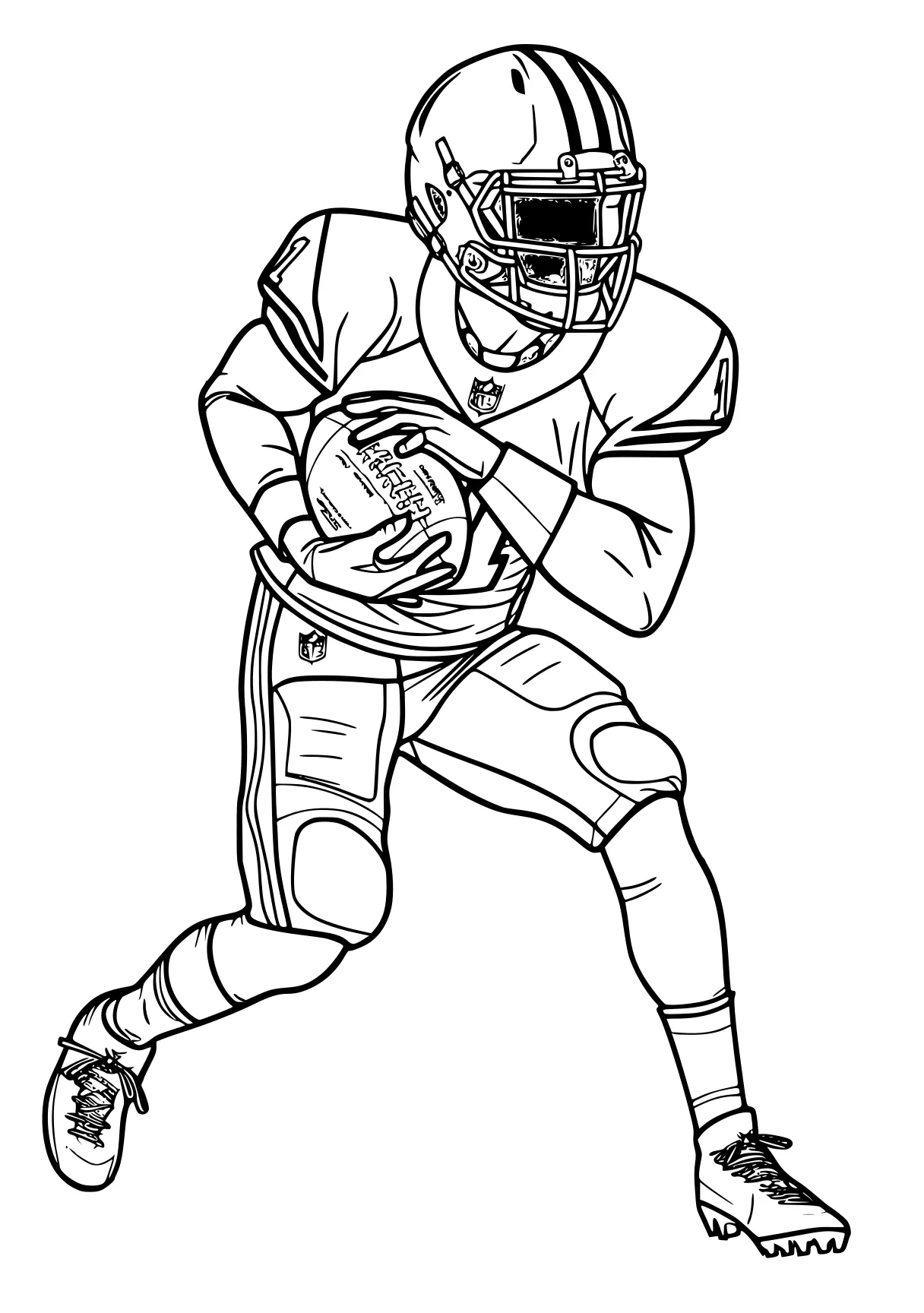 football coloring pages ball, sports, football, catcher, nfl, free page downloads