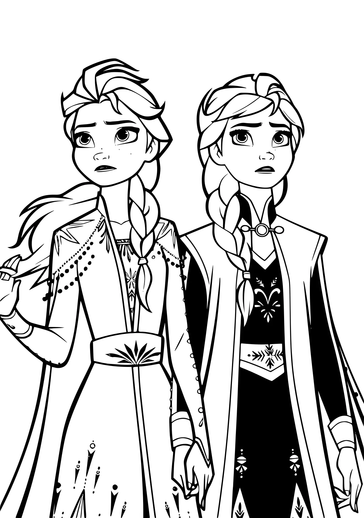 anna and elsa coloring pages dresses, characters, descendants, cool2bkids, children, free page downloads