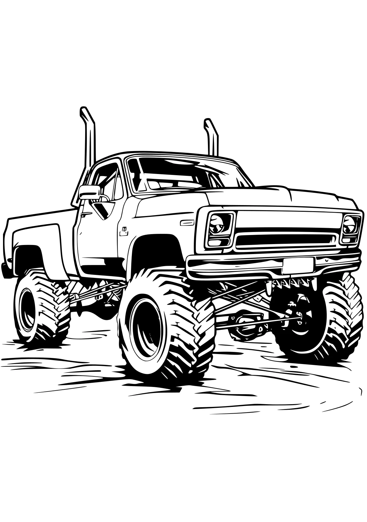 monster truck coloring pages truck, trucks, jeep, ranger, vehicle, free page downloads