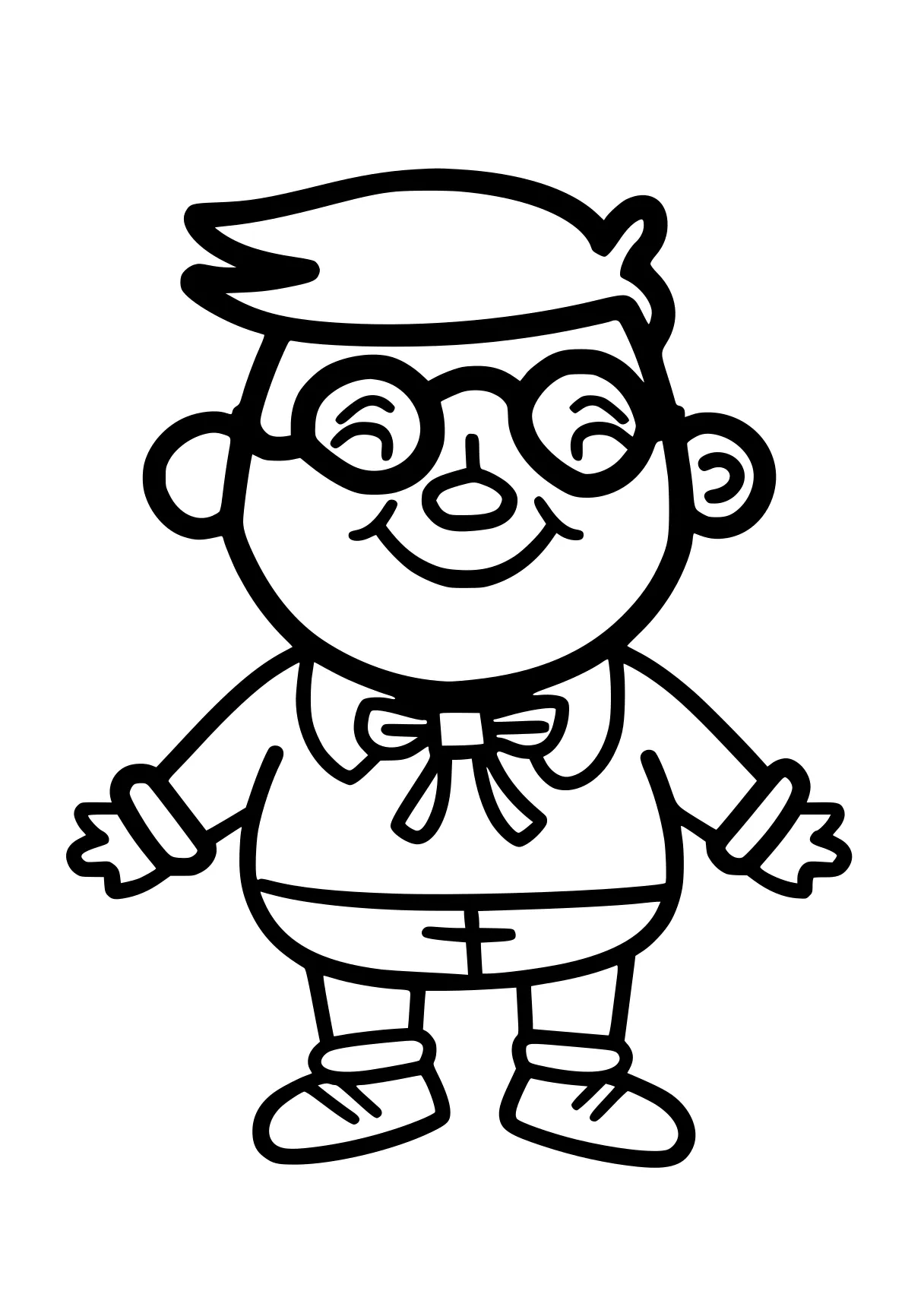 simple coloring sheets pororo, blippi, monkey, morty, mini, free page downloads