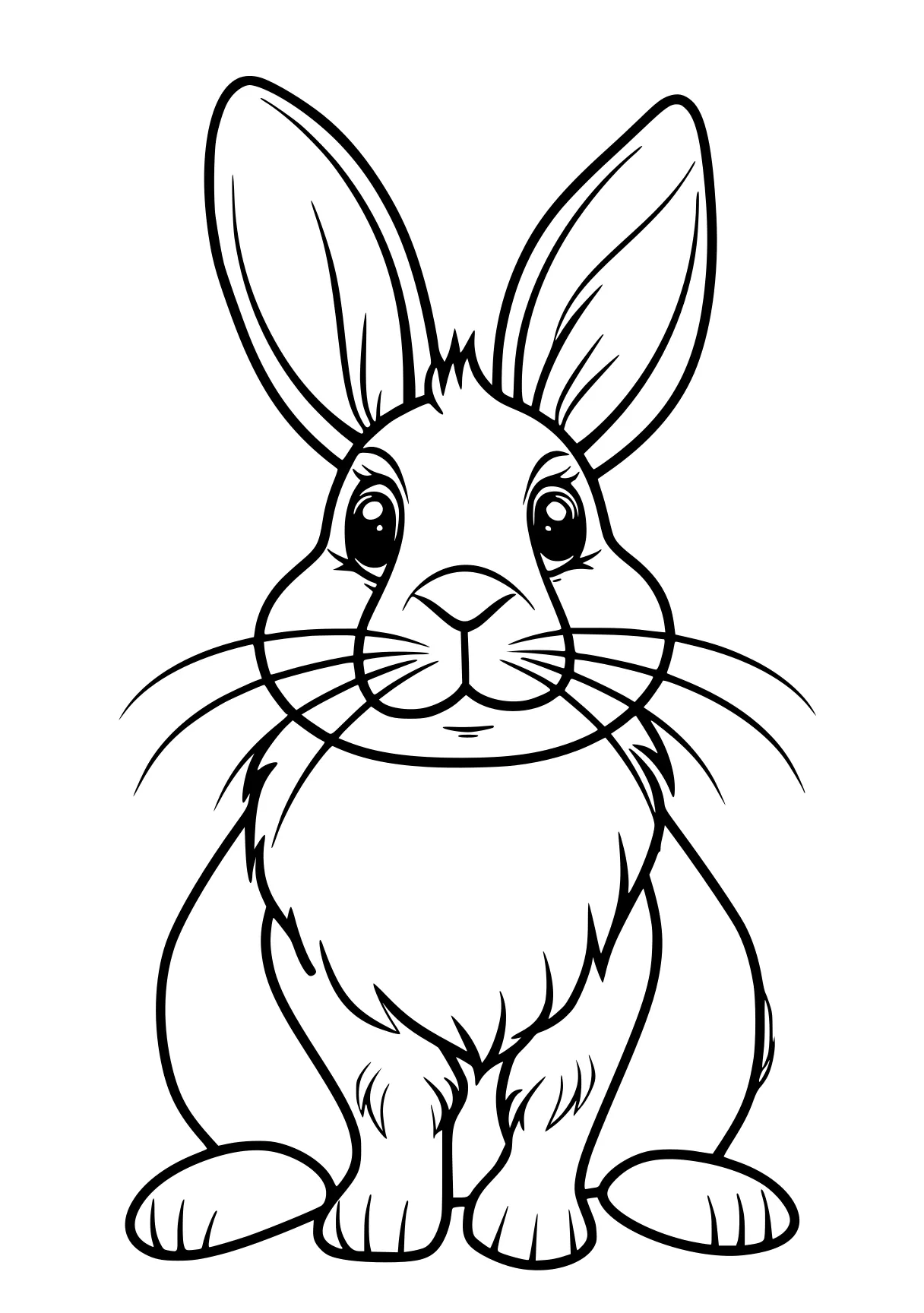 rabbit coloring page rabbit, bunny, illustrator, bunzo, carrot, free downloads