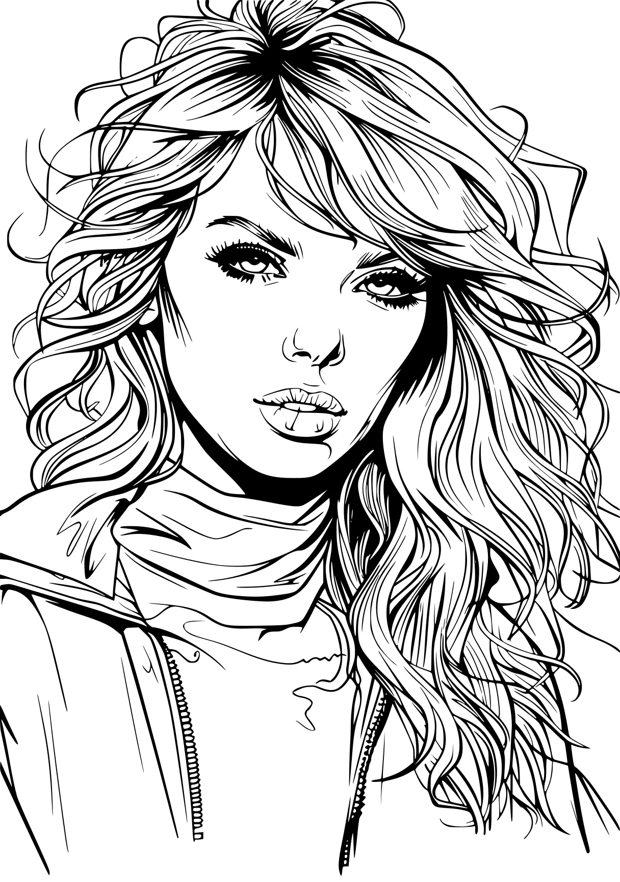 taylor swift coloring pages, taylor, illustrator, pencils, free page downloads