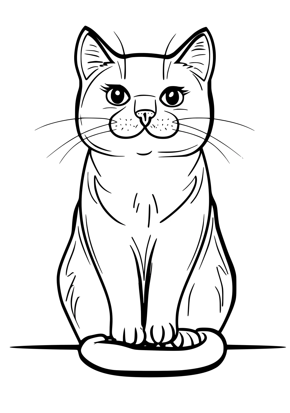 cute cat coloring pages cat, kitty, aristocats, free page downloads