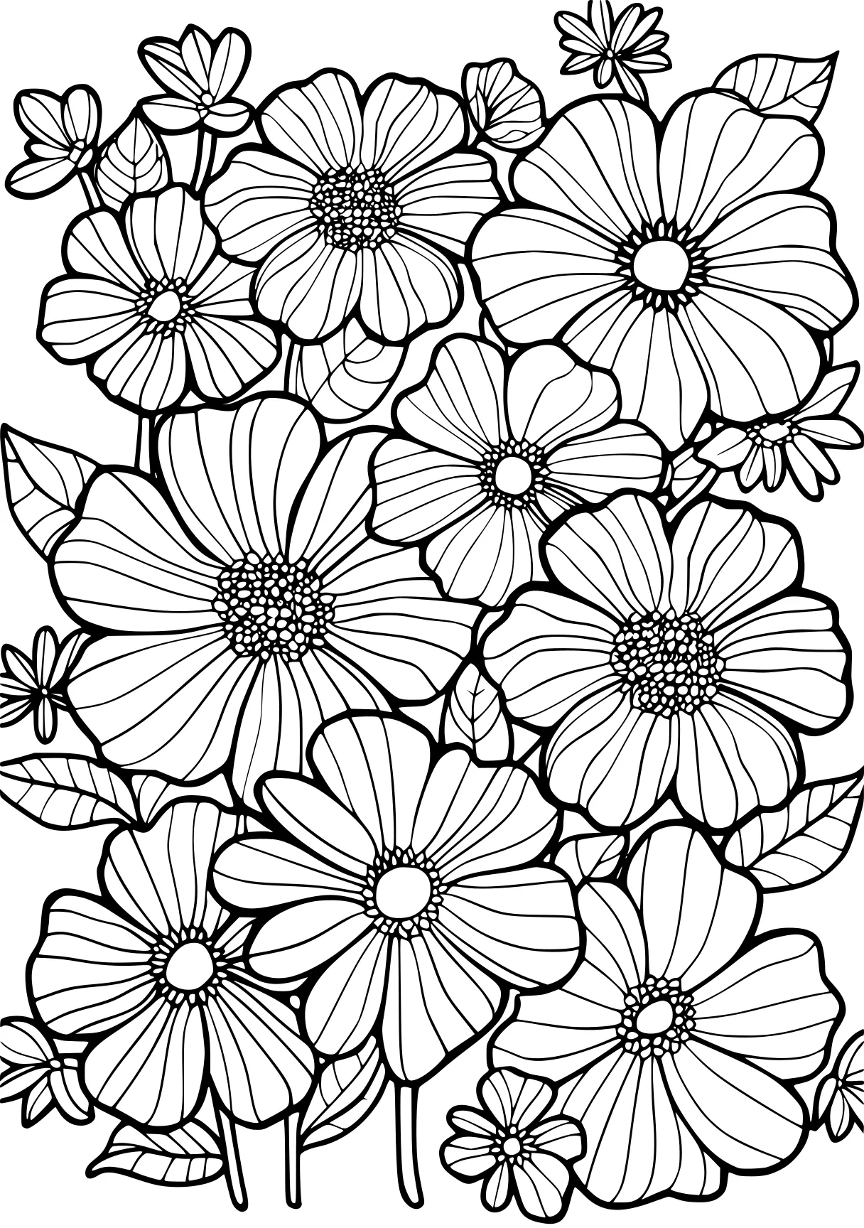 flower coloring pages for adults, zentangle, pattern, mandalas, free page downloads