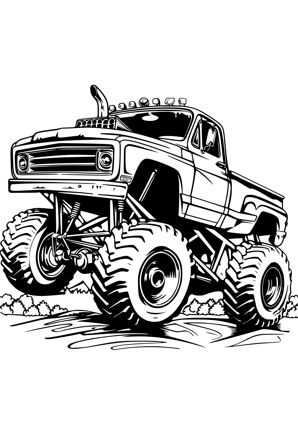 monster truck coloring sheet truck, jeep, crawler, vehicle, trucks, free page downloads