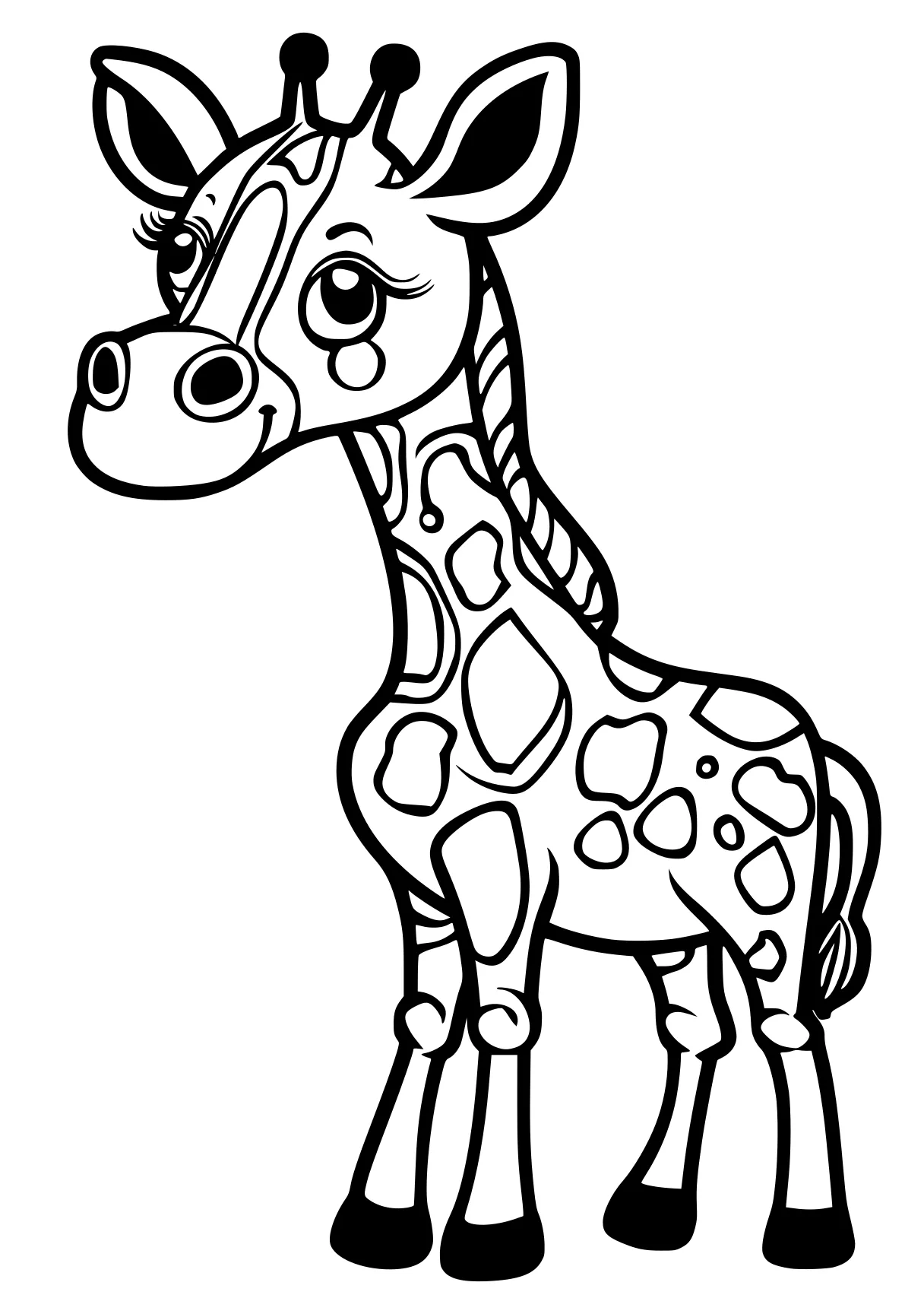 coloring pages online giraffe, llama, unicorn, zebra, horse, free page downloads