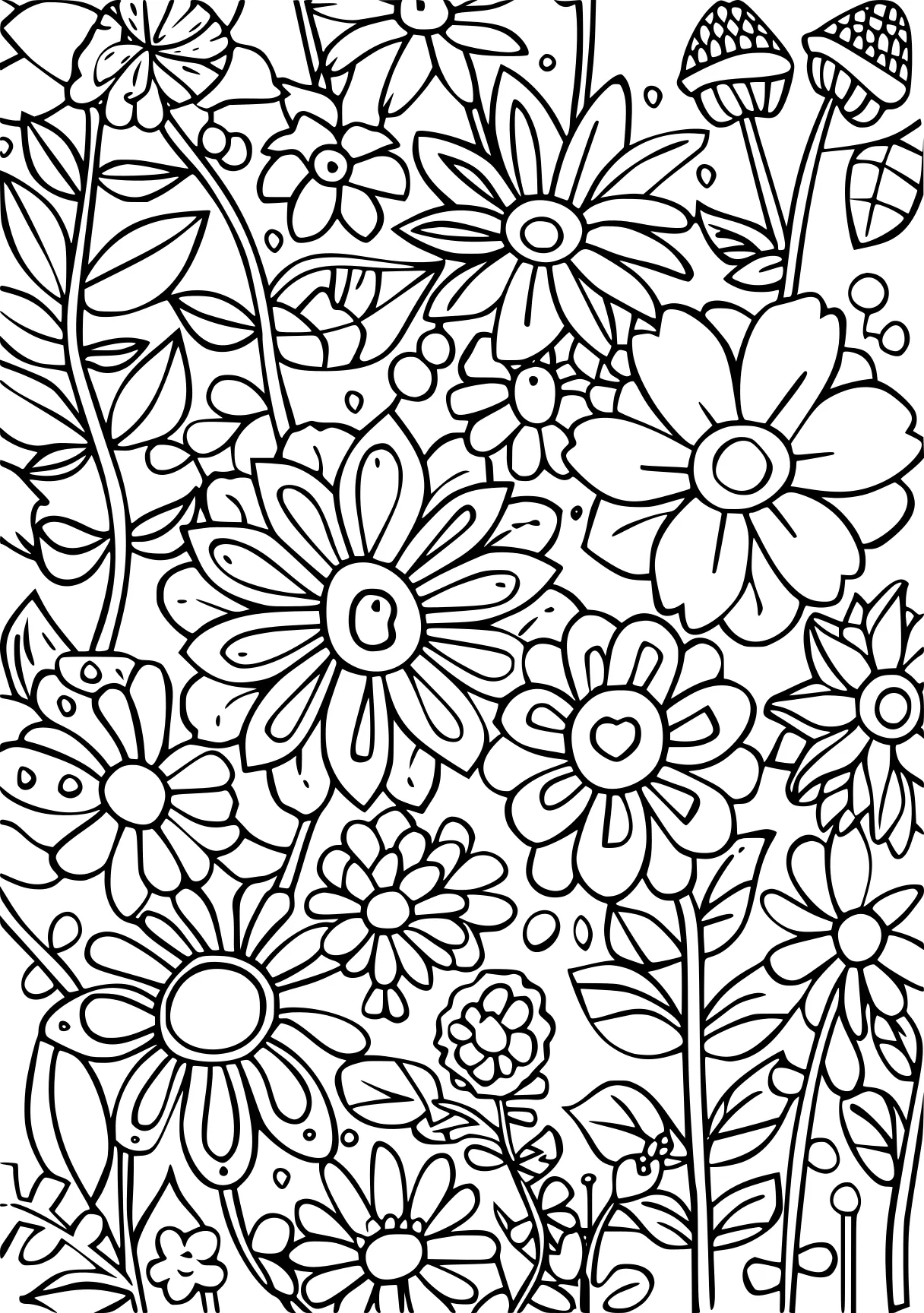 nature coloring pages, pattern, colouring, floral, free page downloads