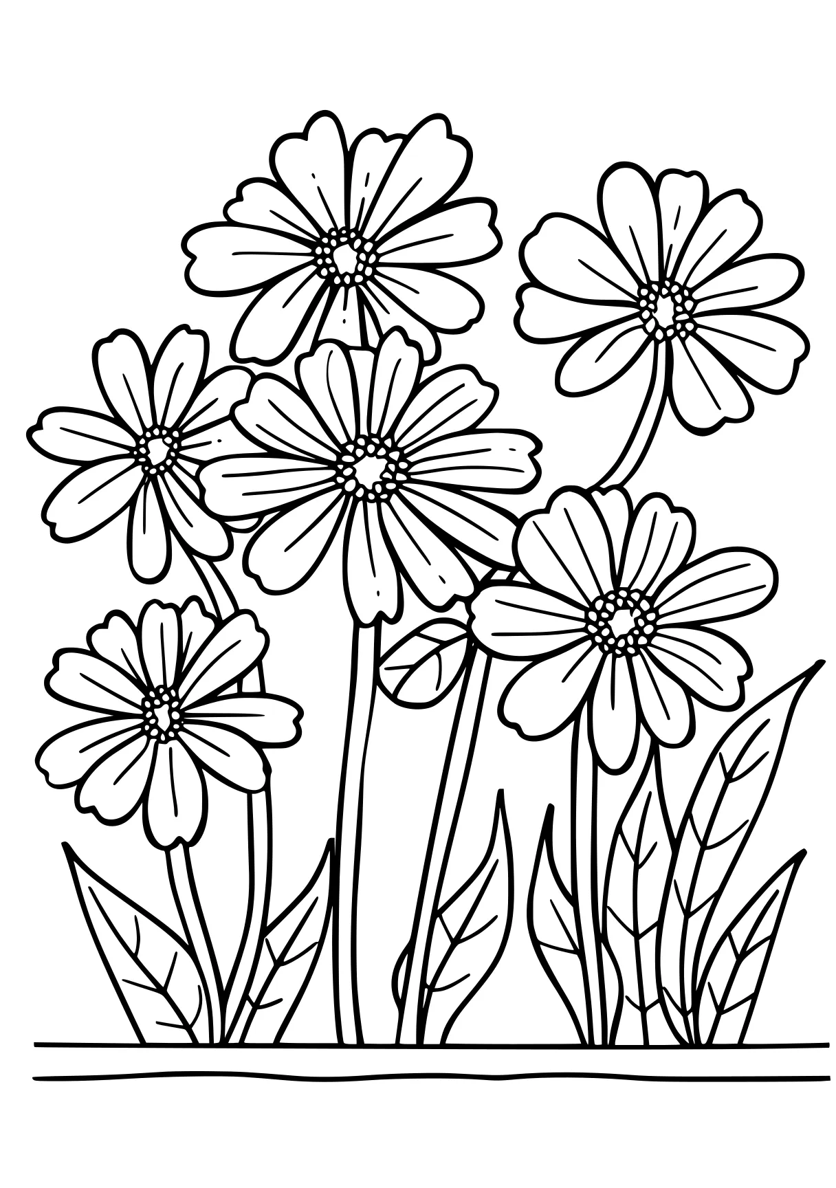 printable flower coloring pages, flowers, flower, daisy, free page downloads