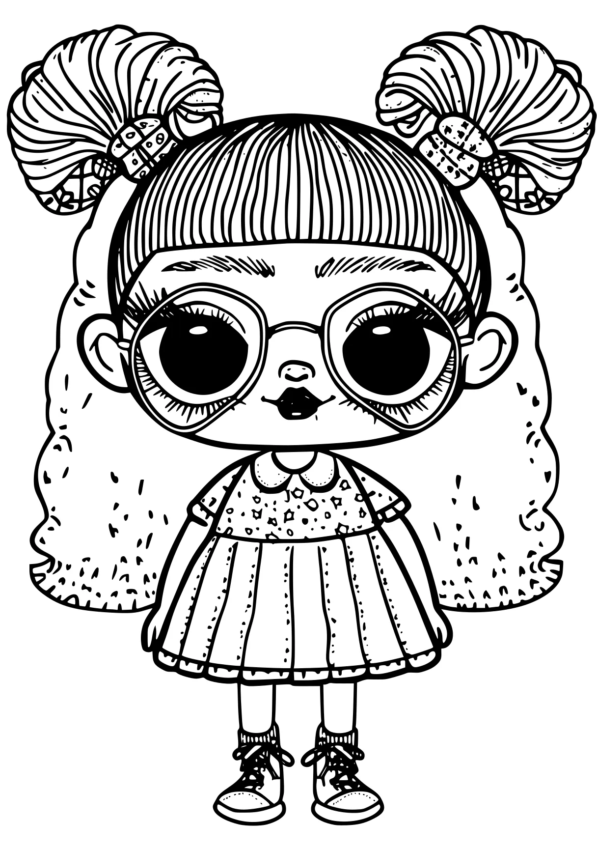 lol doll coloring pages printables, pug, doll, illustrator, betty, free page downloads