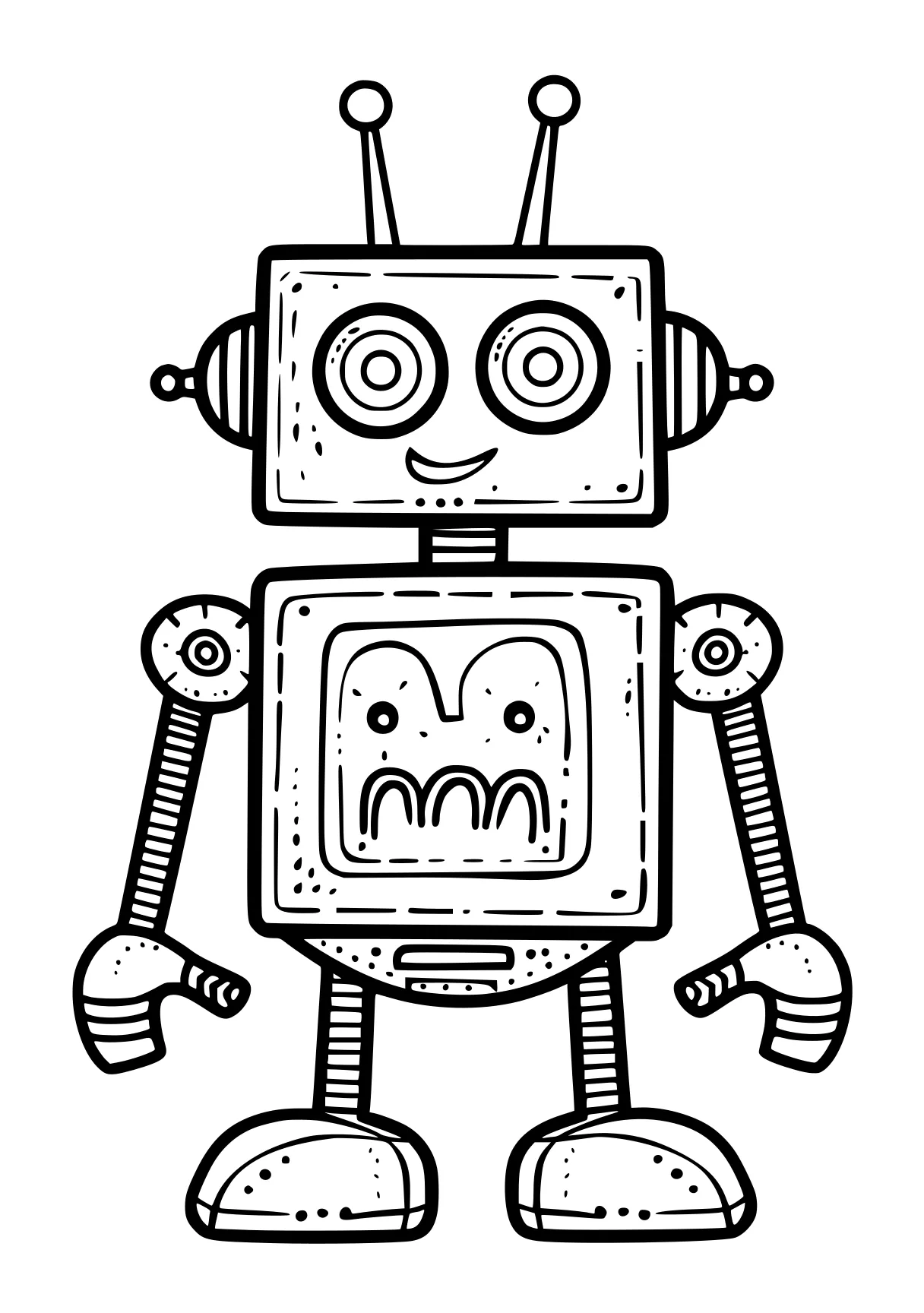 robot coloring pages robot, bots, ai, machine, robocar, free page downloads