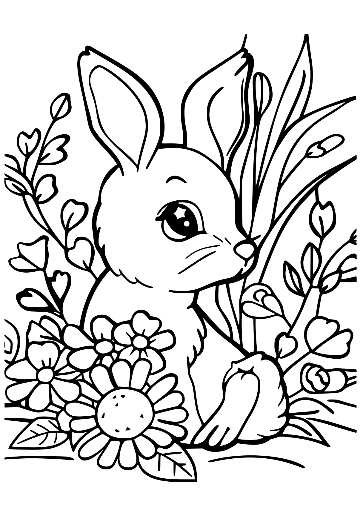 adult coloring pages printable rabbit, bunny, scorbunny, free page downloads