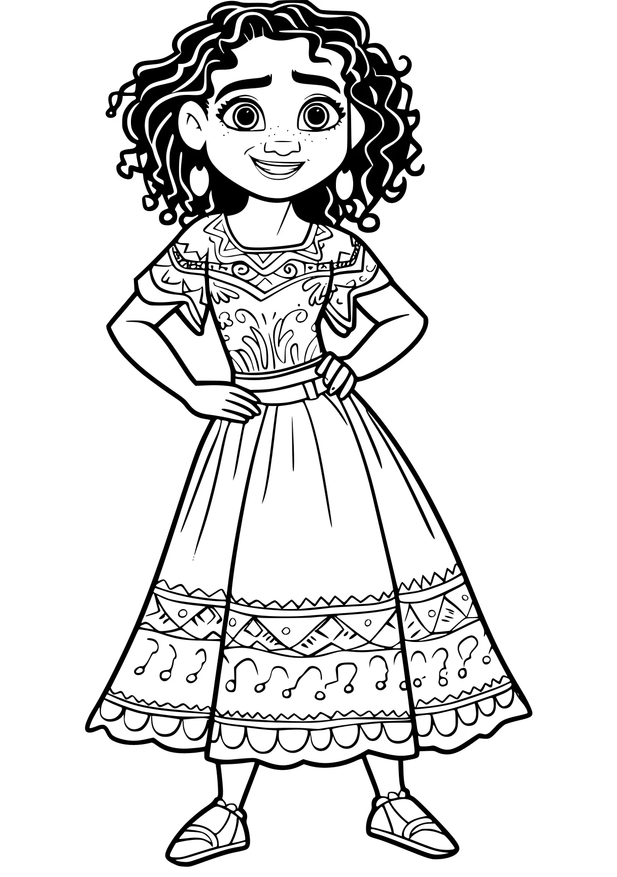 encanto coloring page moana, printables, princess, free downloads