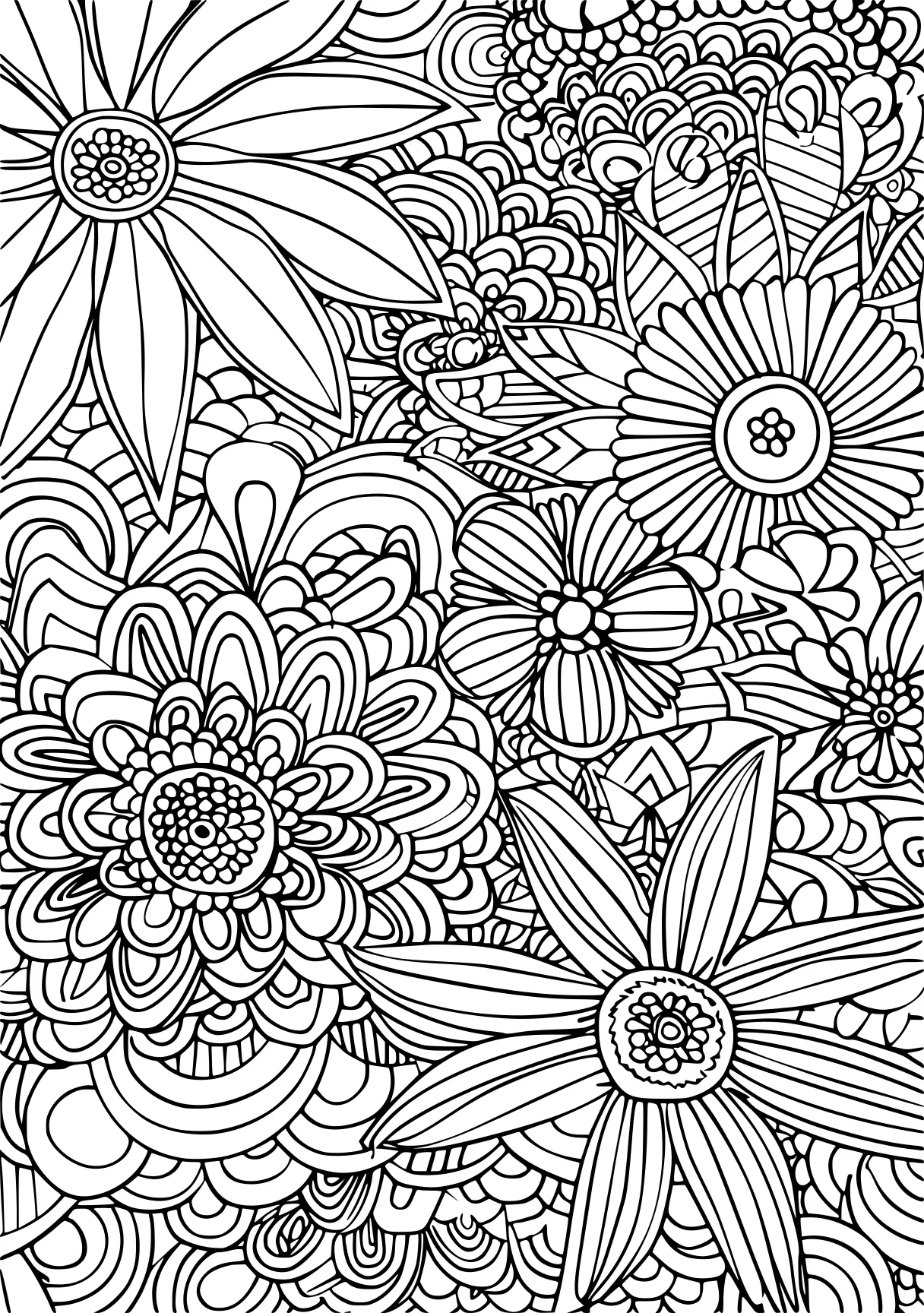 difficult coloring pages, zentangle, colouring, pattern, free page downloads