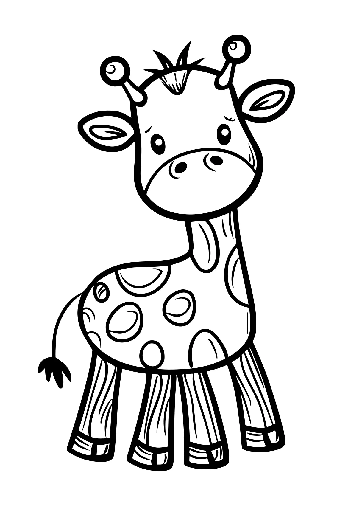 simple coloring sheets deer, giraffe, cow, reindeer, rudolph, free page downloads