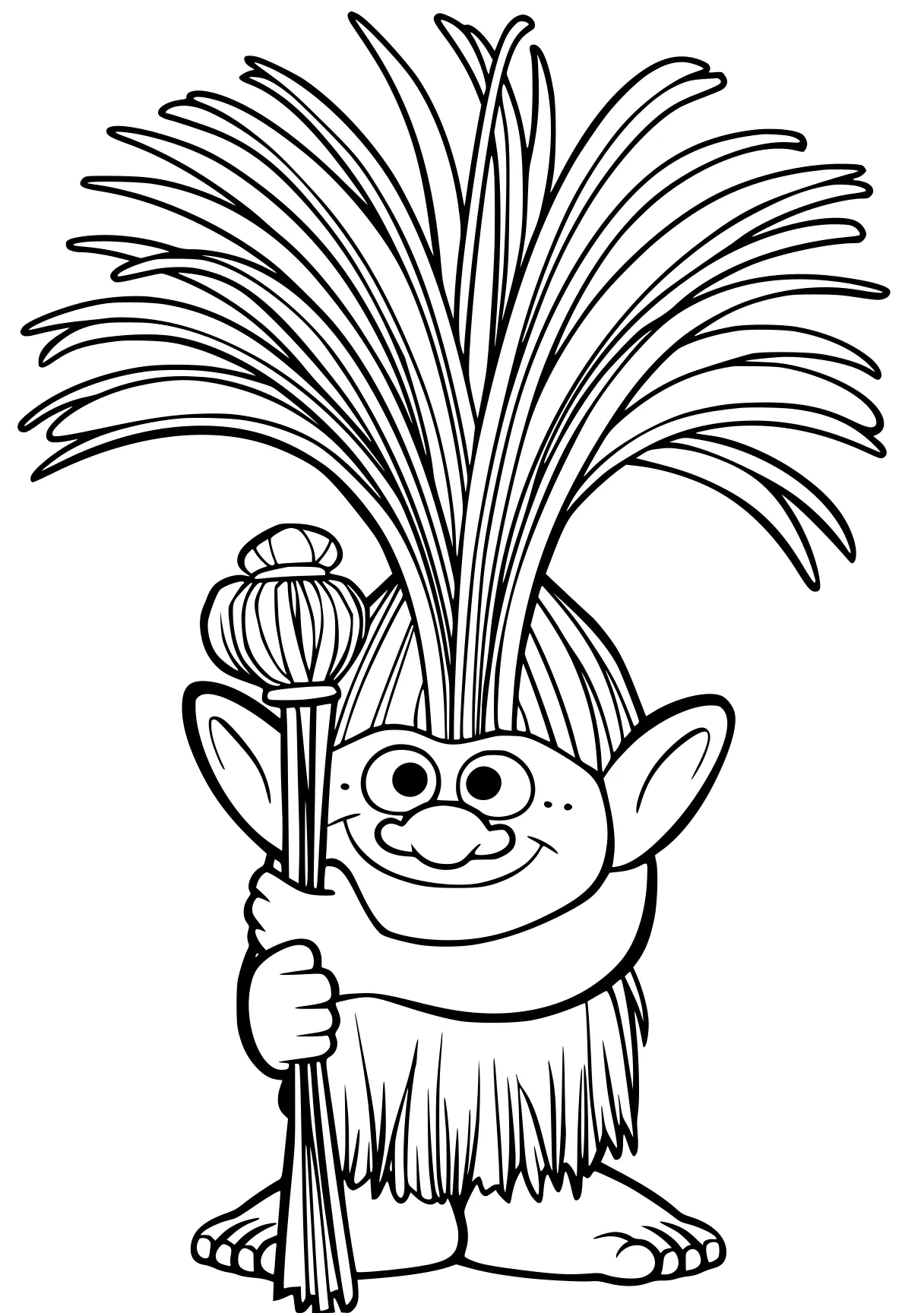 trolls coloring pages gnome, monkey, gorilla, trolls, madagascar, free page downloads