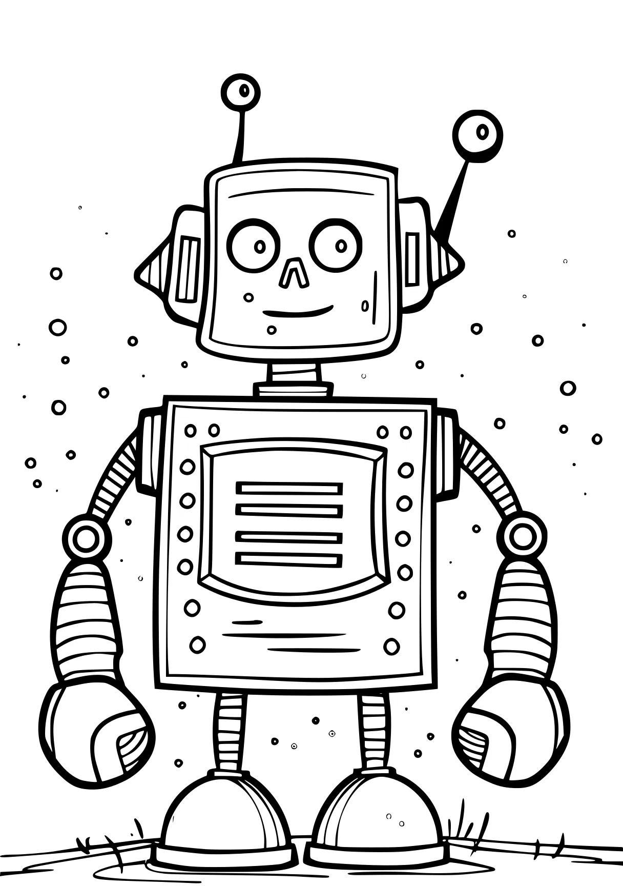 robot coloring pages robot, illustrator, bots, ai, machine, free page downloads