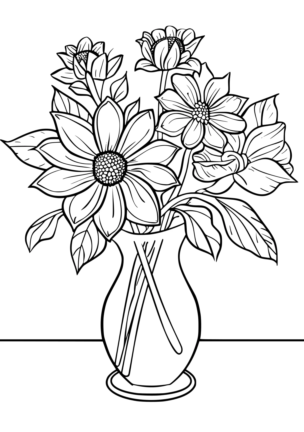 free adult coloring pages, flower, design, ornament, page downloads