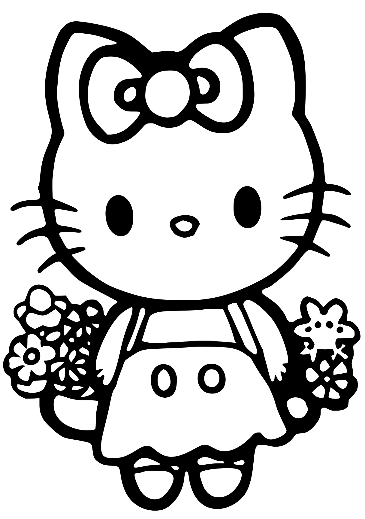 hello kitty and friends coloring pages sanrio, cinnamoroll, kitty, peppa, free page downloads