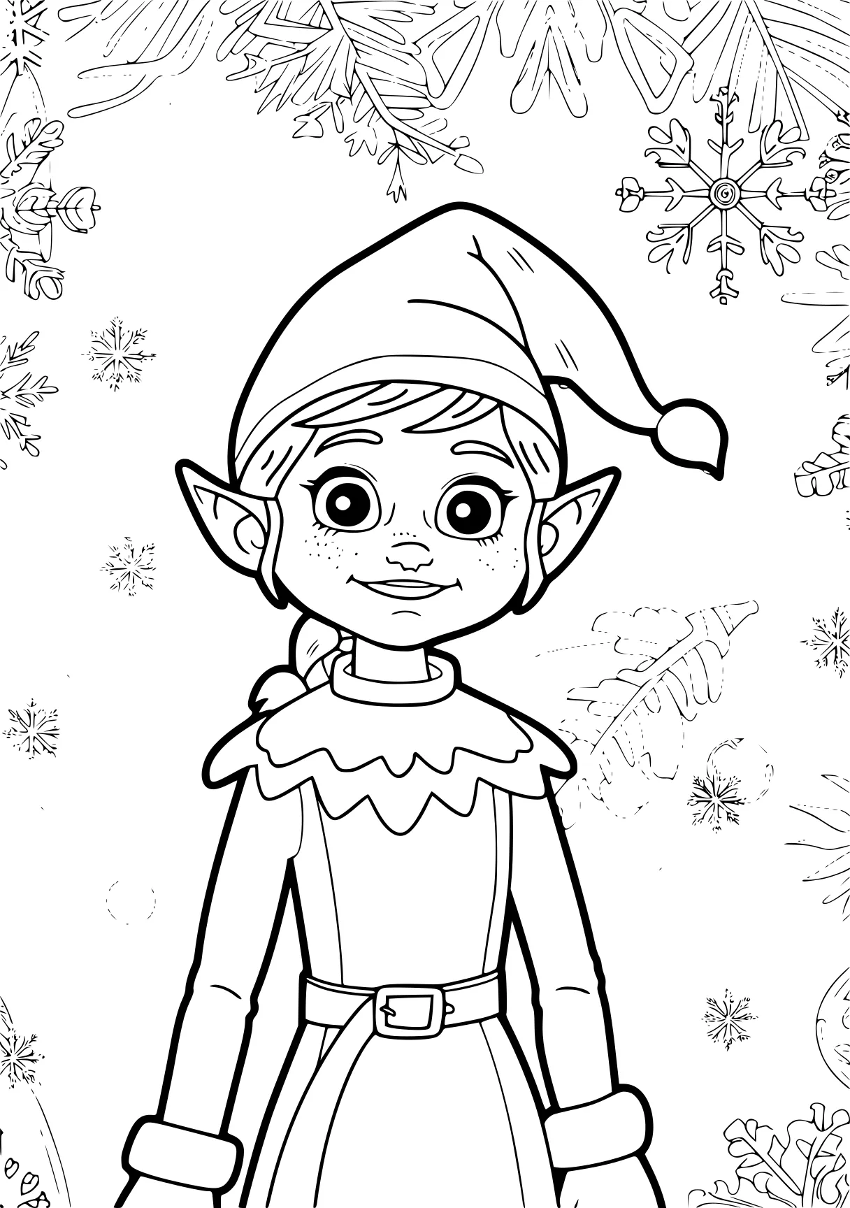 elf on the shelf coloring pages elf, claus, gnome, free page downloads