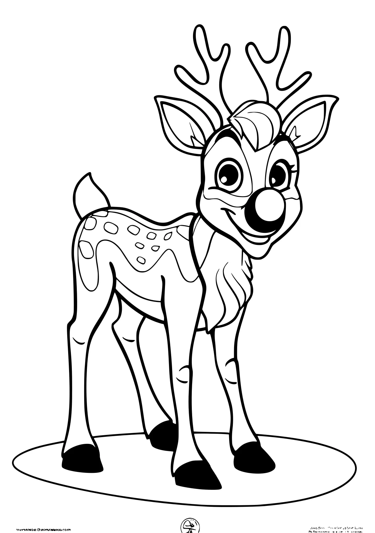 rudolph the red nosed reindeer coloring pages deer, bambi, rudolph, reindeer, giraffe, free page downloads