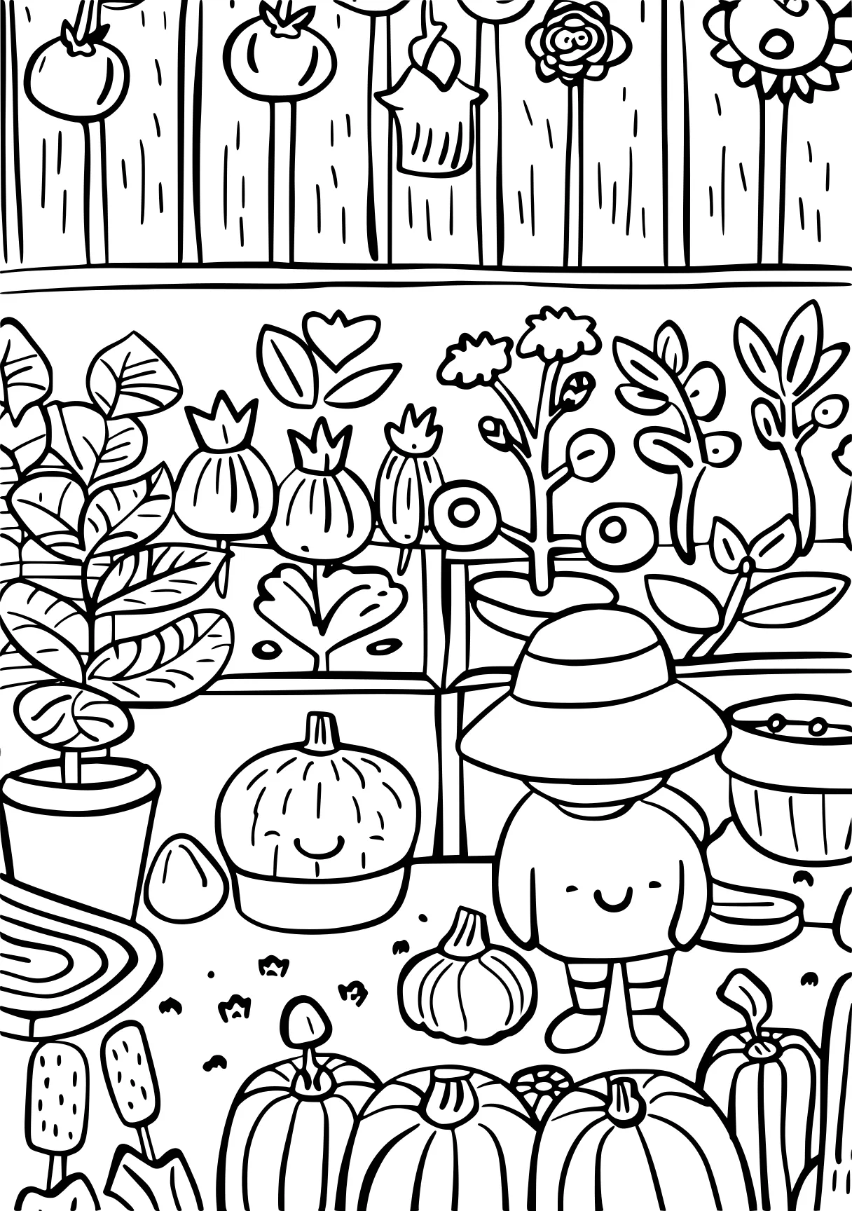 garten of banban coloring pages, nursery, plants, garten, free page downloads