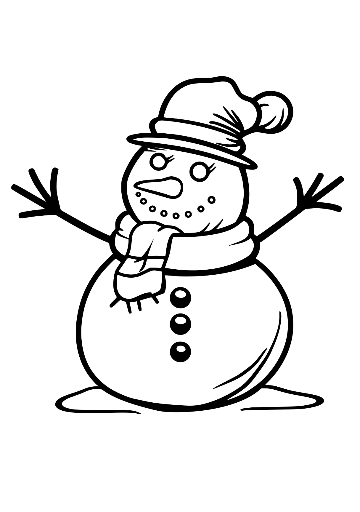 snowman coloring page snowman, olaf, claus, merry, winter, free downloads