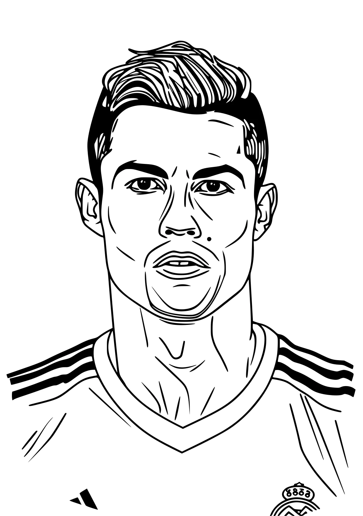 ronaldo coloring pages ronaldo, cristiano, james, xavi, captain, free page downloads