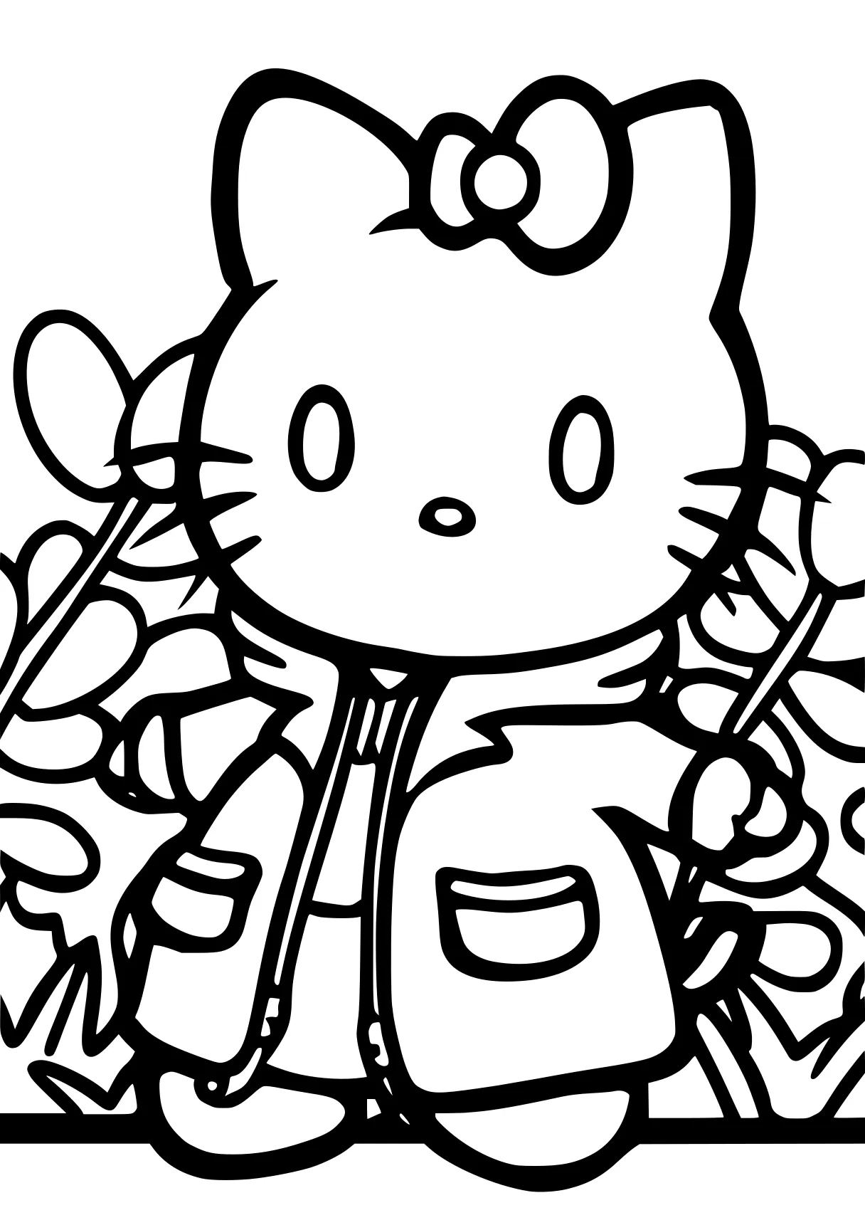 coloring hello kitty kitty, mouse, cinnamoroll, coloring, preview, free page downloads