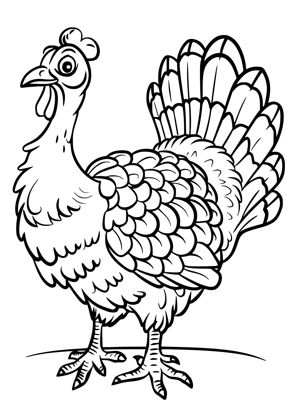 turkey coloring sheet rooster, turkey, thanksgiving, free page downloads