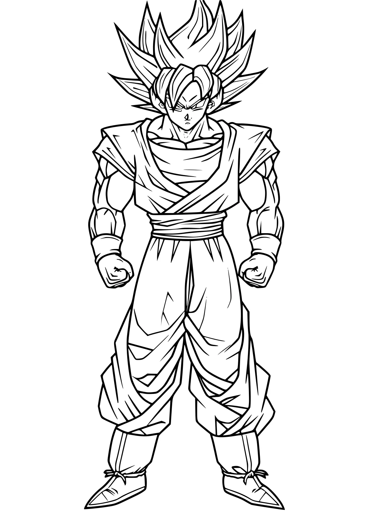 goku coloring sheets gogeta, goku, vegeta, broly, vegito, free page downloads