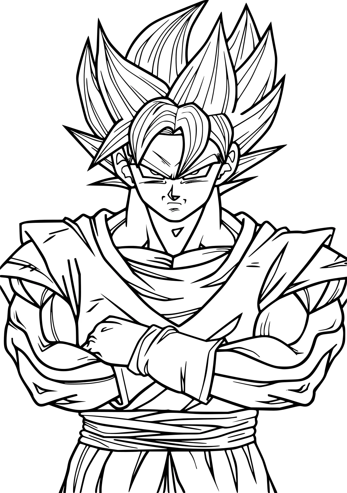 goku coloring pages goku, gogeta, vegeta, vegito, broly, free page downloads