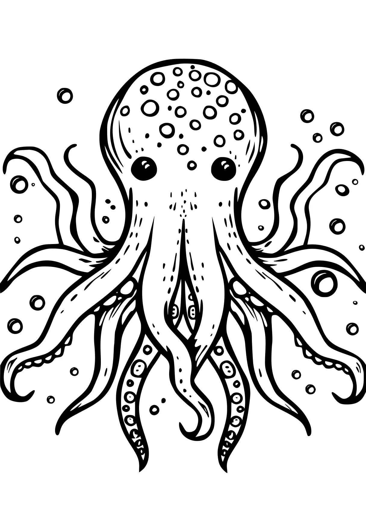 sea creature coloring page octopus, patrol, illustrator, jellyfish, goo, free downloads