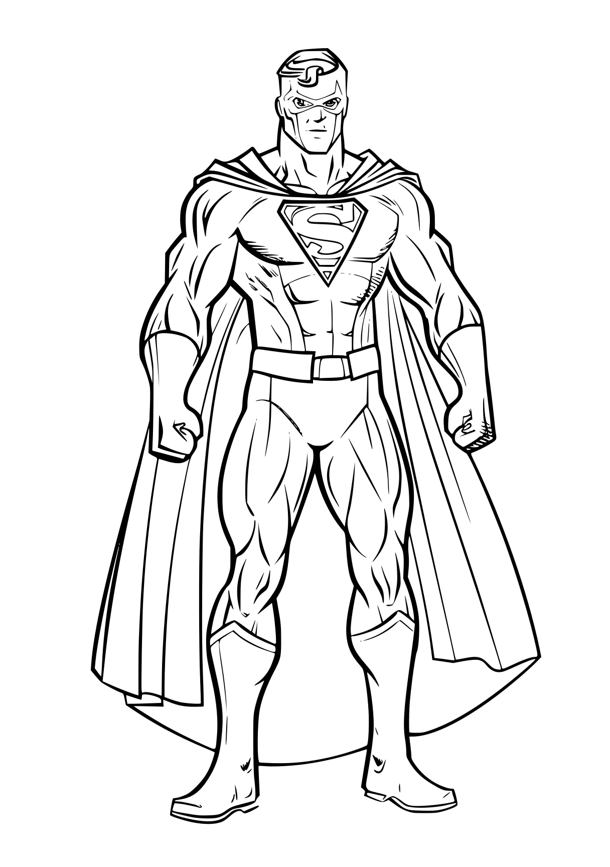 super hero coloring page superman, superhero, supercoloring, pencils, jiren, free downloads