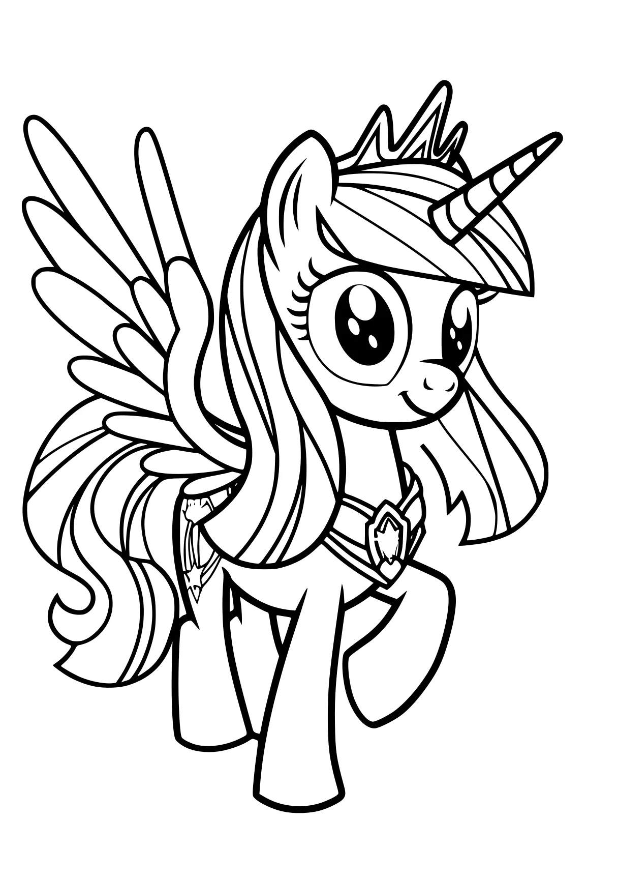 my little pony coloring pages alicorn, celestia, fluttershy, mlp, pony, free page downloads