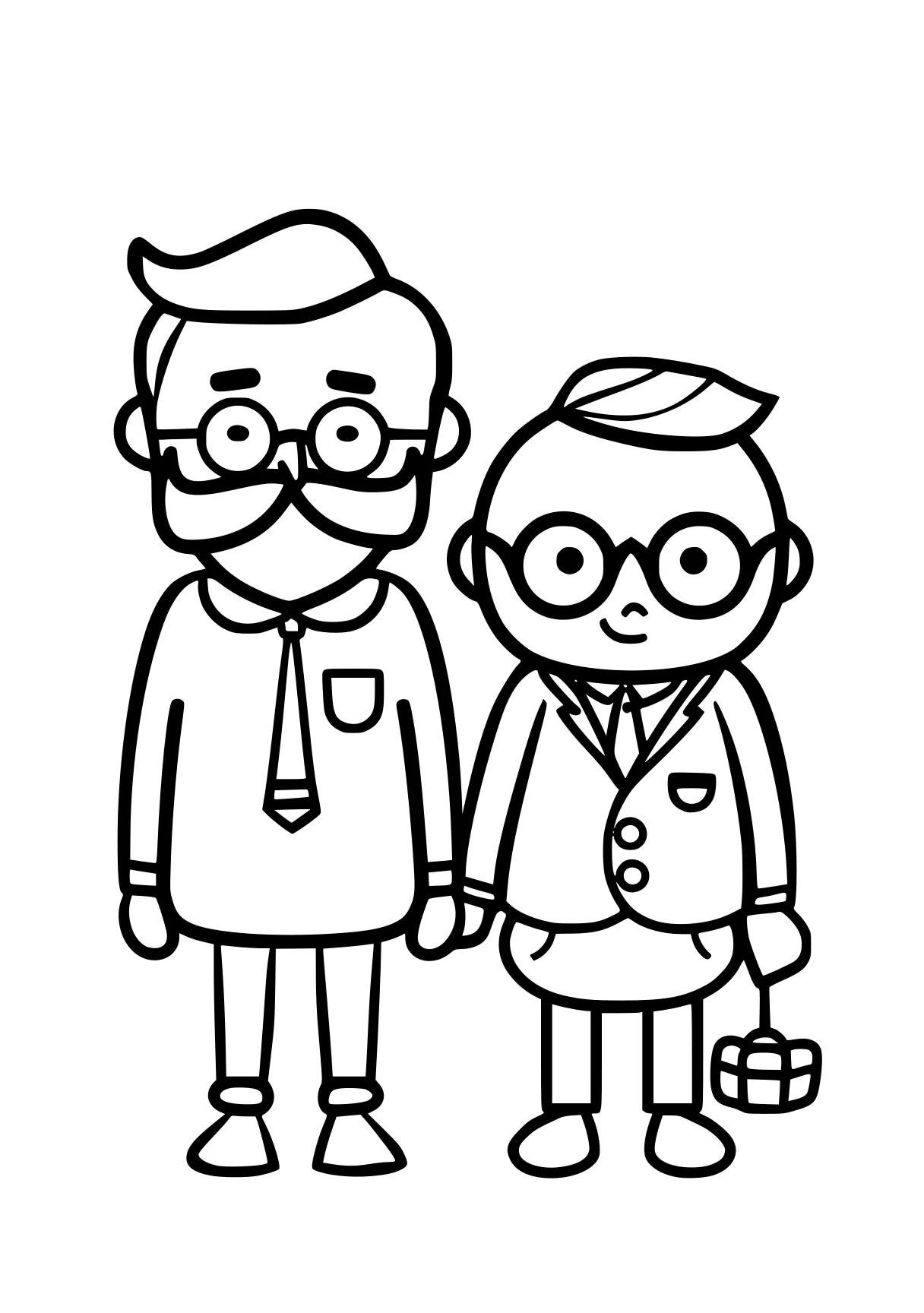 father's day coloring pages grandparents, elderly, doctors, grandpa, einsteins, free page downloads