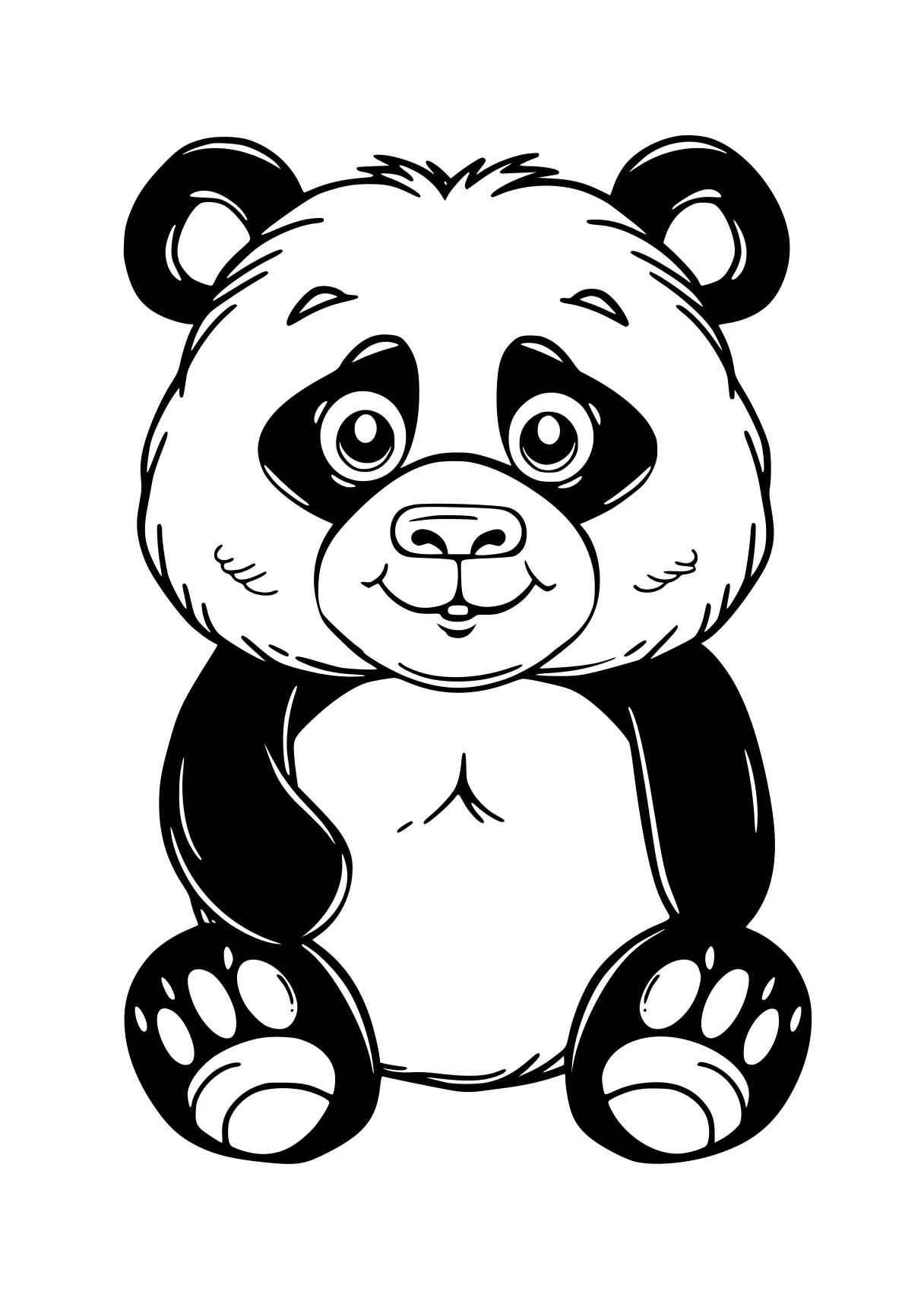 panda coloring pages panda, bear, raccoon, fazbear, winnie, free page downloads