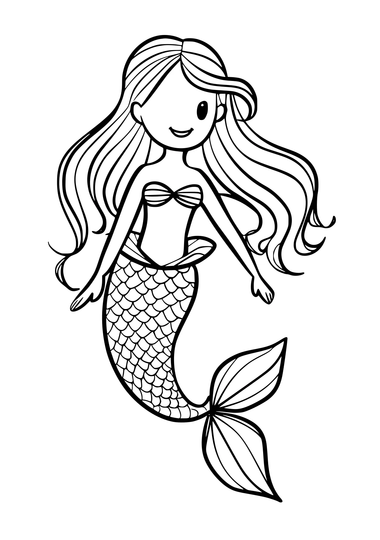 mermaid coloring pages mermaid, ariel, fish, siren, guppies, free page downloads