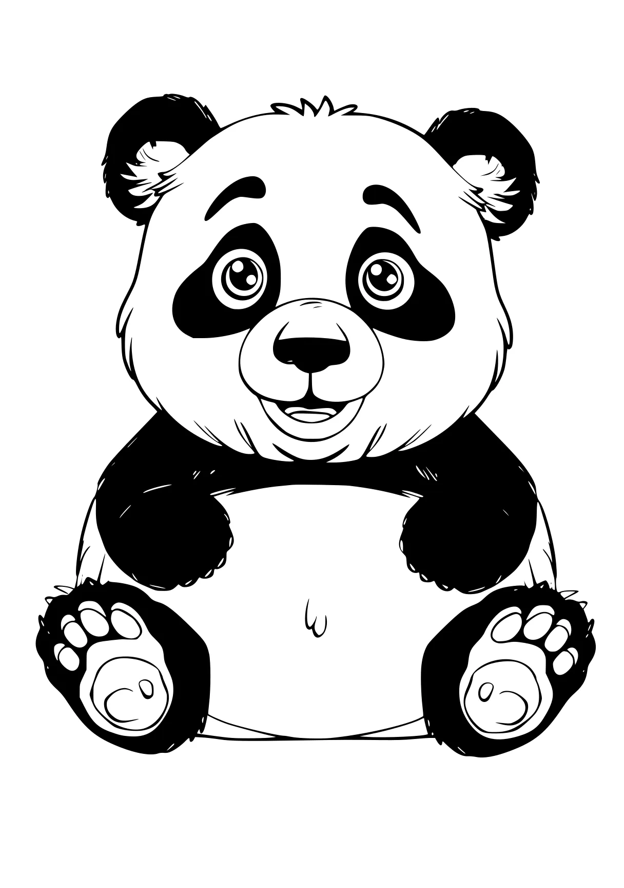 panda bear coloring pages panda, bear, fazbear, paw, kung, free page downloads