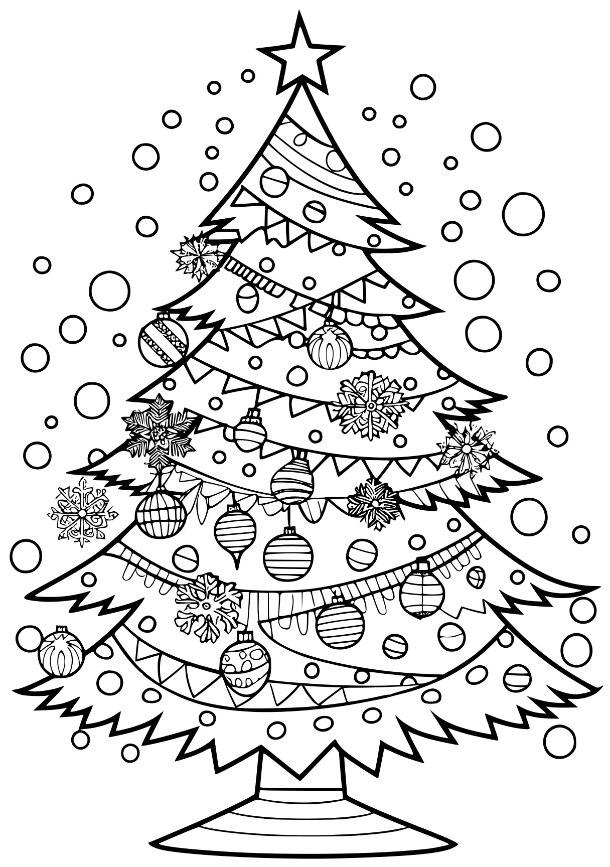 christmas tree pictures to color, zentangle, ornament, tree, free coloring page downloads