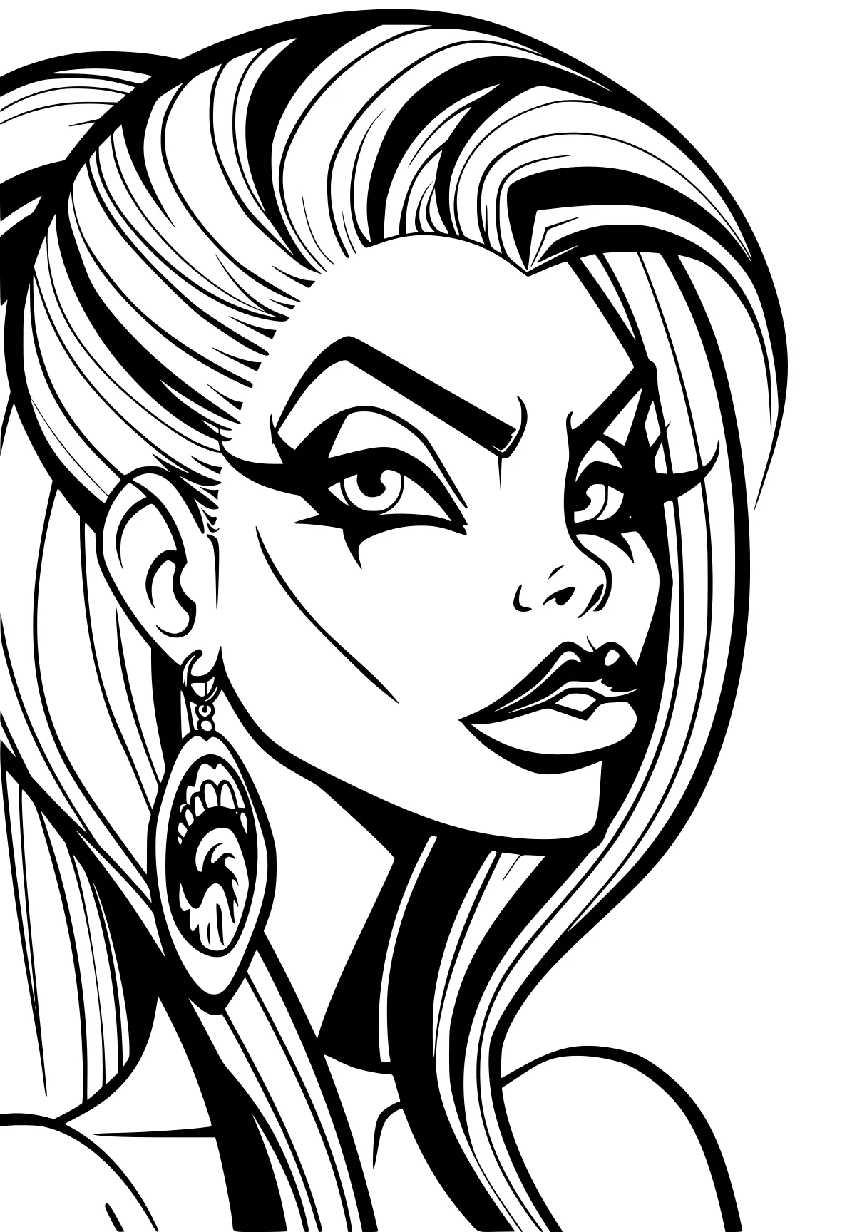 monster high coloring page harley, gwen, widow, betty, diana, free downloads