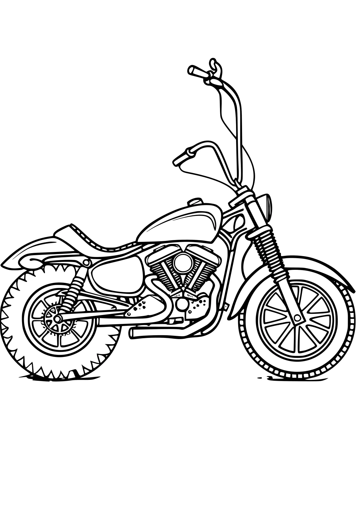 motorcycle coloring page motorcycle, bike, illustrator, harley, vehicle, free downloads