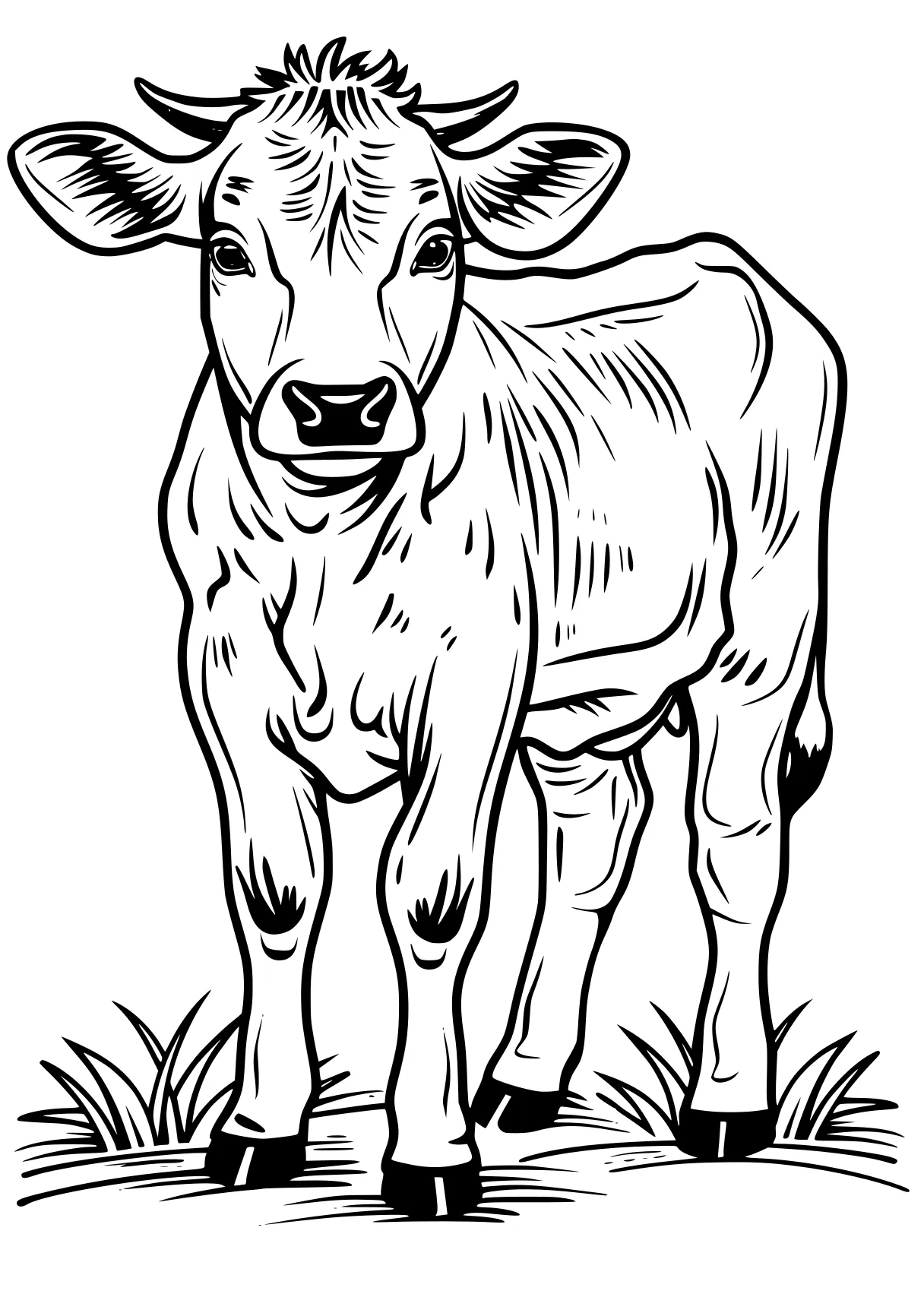 cow coloring pages cow, buffalo, deer, sheep, moose, free page downloads